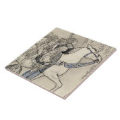 John Bauer - das Pferd, das er am Stückchen führte Fliese (Seite)