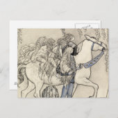 John Bauer - Das Pferd, das er im Moment geführt h Postkarte (Vorne/Hinten)