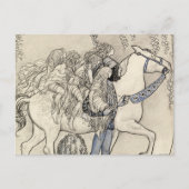 John Bauer - Das Pferd, das er im Moment geführt h Postkarte (Vorderseite)