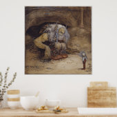 John Bauer - Der Junge, der nie Angst hatte Poster (Küche)