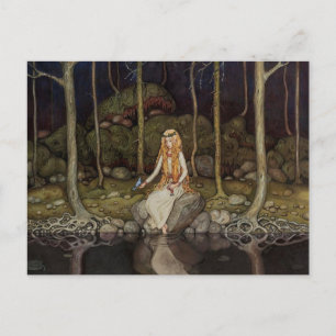 John Bauer Die Prinzessin im Wald Postkarte