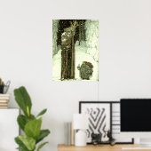 John Bauer Die Prinzessin und der Troll Poster (Heimbüro)