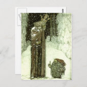 John Bauer Die Prinzessin und der Troll Postkarte (Vorne/Hinten)
