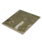 John Bauer - die Prinzessin und die Schleppangeln Fliese (Seite)