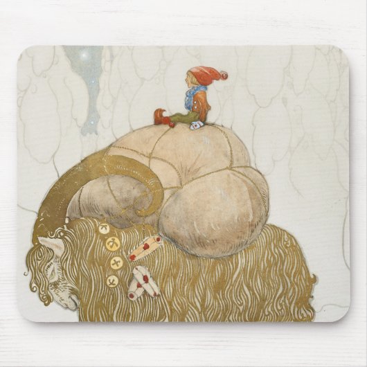 John Bauer - Die Weihnachtsziege Mousepad (Vorne)