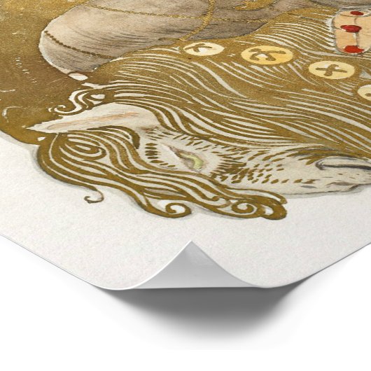 John Bauer - Die Weihnachtsziege Poster (Ecke)