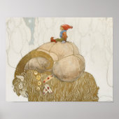 John Bauer - Die Weihnachtsziege Poster (Vorne)
