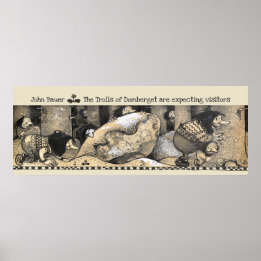 John Bauer Domberget Trolles erwartet Gäste CC123 Poster