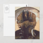 John Bauer - Ein altes Bergtroll Postkarte (Vorne/Hinten)