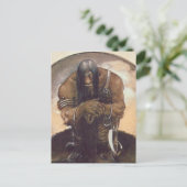 John Bauer - Eine alte Bergtrolle Postkarte (Stehend Vorderseite)