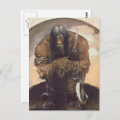 John Bauer - Eine alte Bergtrolle Postkarte (Vorne/Hinten)