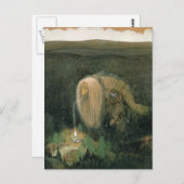 John Bauer - Eine Waldtrolle Postkarte (Vorne/Hinten)