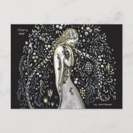 John Bauer Flora 1915 Jugendstil CC1147 Postkarte