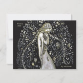 John Bauer Flora CC1148 Jugendstil-Grußkarte (Vorderseite)