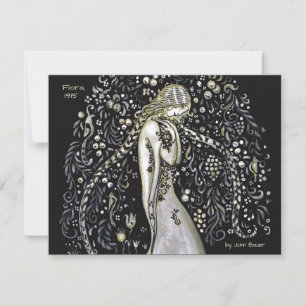 John Bauer Flora CC1148 Jugendstil-Grußkarte