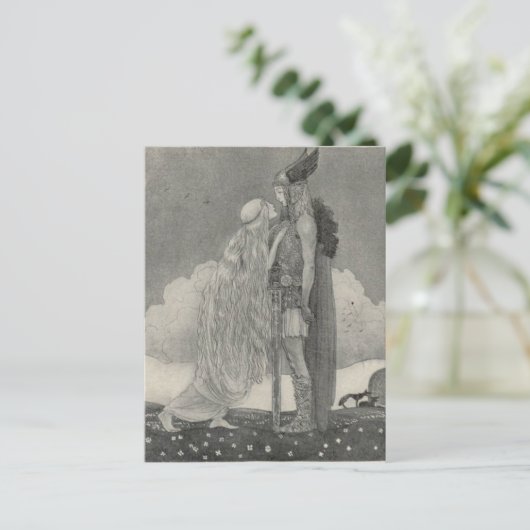 John Bauer - Freyja und Svipdag Postkarte (Stehend Vorderseite)