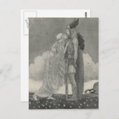 John Bauer - Freyja und Svipdag Postkarte (Vorne/Hinten)