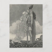 John Bauer - Freyja und Svipdag Postkarte (Vorderseite)