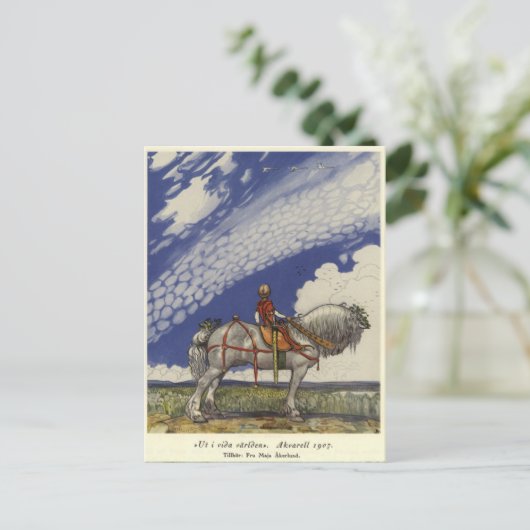 John Bauer - In die weite Welt Postkarte (Stehend Vorderseite)