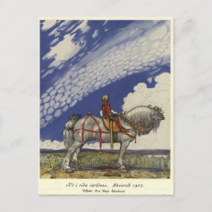 John Bauer - In die weite Welt Postkarte