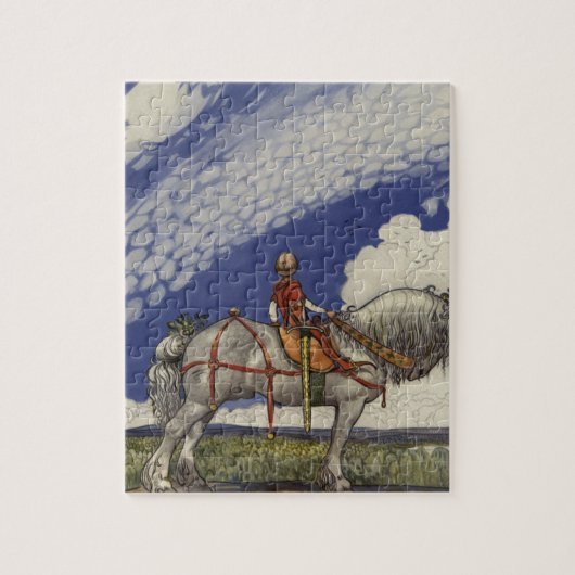 John Bauer - "in die weite Welt " Puzzle (Vertikal)