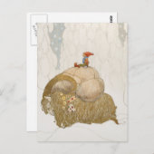 John Bauer - Julbocken Postkarte (Vorne/Hinten)