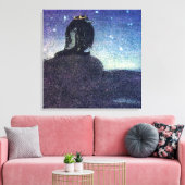 John Bauer King of Troll Mountain in Blue Leinwanddruck (Insitu (Wohnzimmer))