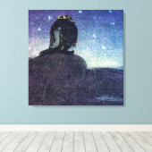 John Bauer King of Troll Mountain in Blue Leinwanddruck (Insitu (Holzboden))