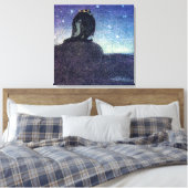 John Bauer King of Troll Mountain in Blue Leinwanddruck (Insitu (Schlafzimmer))