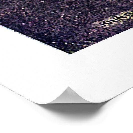 John Bauer King of Troll Mountain in Blue Poster (Ecke)