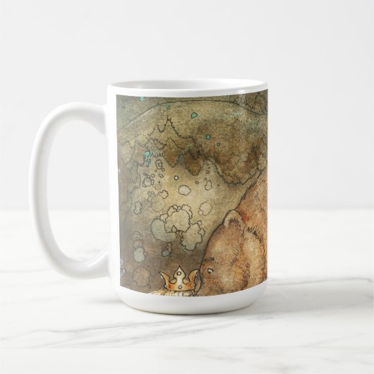 John Bauer küsste den Bären auf der Nase 1907 Kaffeetasse (Links)