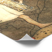 John Bauer küsste den Bären auf der Nase 1907 Poster (Ecke)