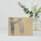 John Bauer - Lege den Prinzen dann eine Krone Gold Postkarte (Stehend Vorderseite)