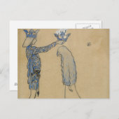 John Bauer - Lege den Prinzen dann eine Krone Gold Postkarte (Vorne/Hinten)