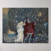 John Bauer - Lena tanzt mit dem Ritter Poster (Vorne)