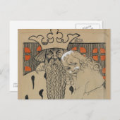 John Bauer, Linda Gull och den gamle, 1905 Postkarte (Vorne/Hinten)