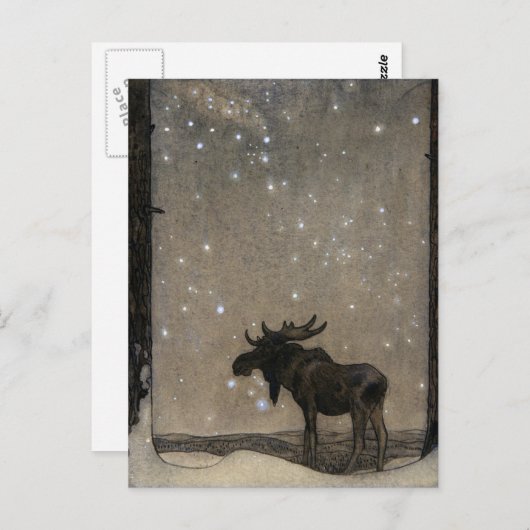 John Bauer - Märchenkunst Postkarte (Vorne/Hinten)