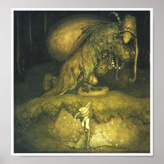 John Bauer Old Man Troll Poster (Vorne)