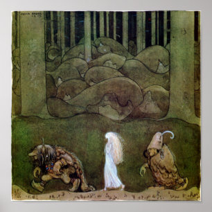 John Bauer One Summer's Abend Poster