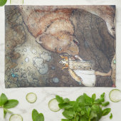 John Bauer Poor Little Basse Geschirrtuch (Gefaltet)