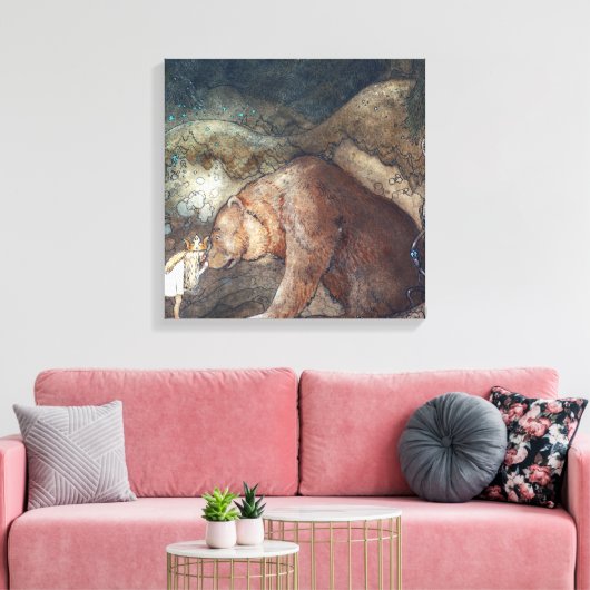 John Bauer Poor Little Basse Leinwanddruck (Insitu (Wohnzimmer))