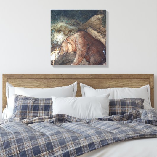 John Bauer Poor Little Basse Leinwanddruck (Insitu (Schlafzimmer))