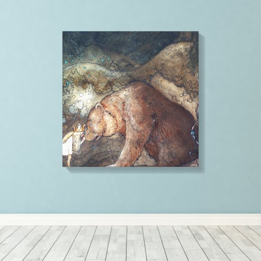 John Bauer Poor Little Basse Leinwanddruck (Insitu (Holzboden))