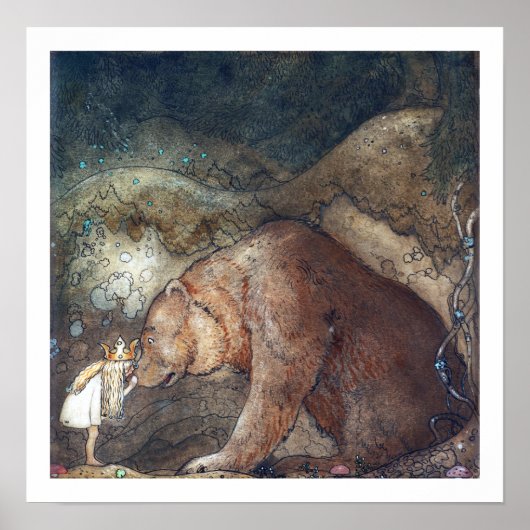 John Bauer Poor Little Basse Poster (Vorne)