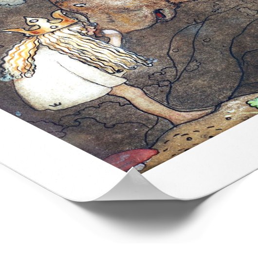 John Bauer Poor Little Basse Poster (Ecke)