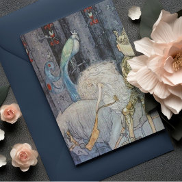 John Bauer Princess im Wald Vintage Kunst Postkarte