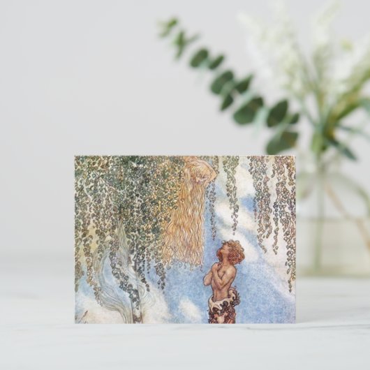 John Bauer Princess in a Tree Postcard Postkarte (Stehend Vorderseite)