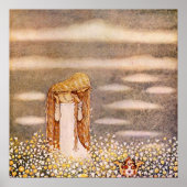 John Bauer Princess in Blume Meadow Poster (Vorne)