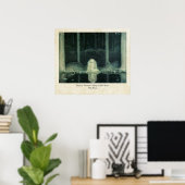 John Bauer Princess Tuvstarr sucht ihr Herz Poster (Heimbüro)