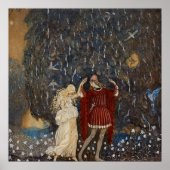 John Bauer Princess und Prince Vintag Art Poster (Vorne)